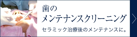 歯のメンテナンスクリーニング